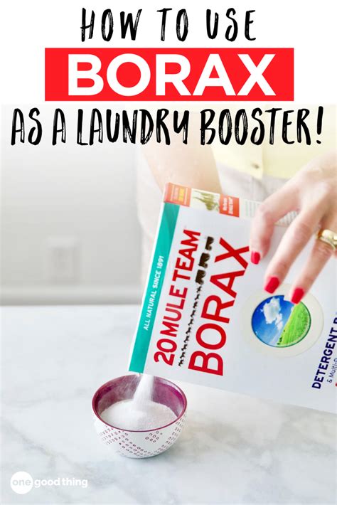 borax uses for washing machines